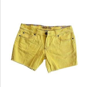 Yellow billabong shorts